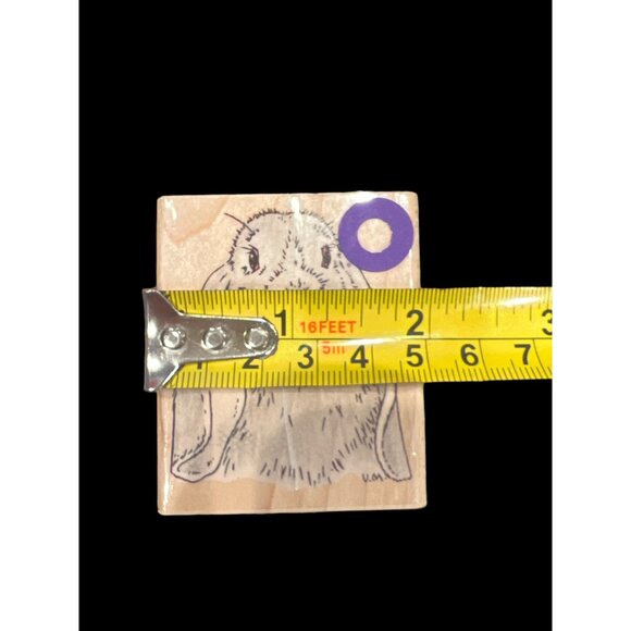 Vintage 1994 Penny Black Lop-Eared Bunny Wooden Stamp 2” Easter Springtime - Picture 5 of 6